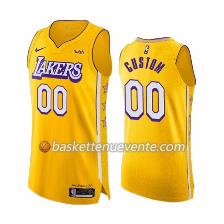 Maillot Basket Los Angeles Lakers Personnalisé 2019-20 Nike City Edition Swingman - Homme